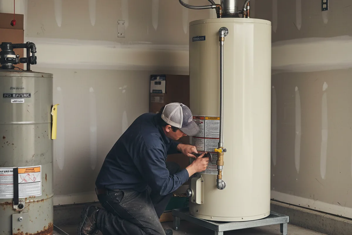 Water heater and shutoff valve replacement in East Wenatchee